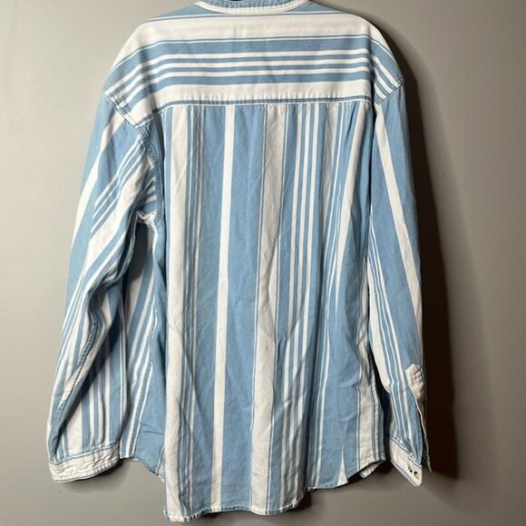 Bankshot striped button up shirt medium - Picture 6 of 7